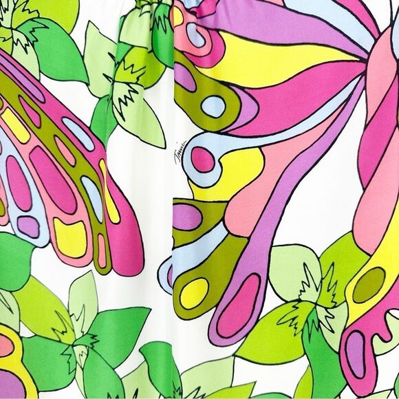 TRINA‎ TURK NWT MOVIE COLONY 2 DRESS SIZE XS - Colorful Silk- Tiered Ruffle - Picture 8 of 11